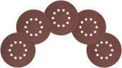 Круги шлифовальные с отверстиями (липучка), алюминий-оксидные, 225 мм, 5 шт. Р 80 FIT 39894 — фото 7