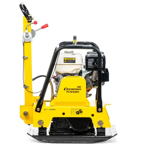 Виброплита бензиновая (PRO 152кг30,5кН73*45см50см,HondaGX270 6,6кВт,реверс) Champion PC1645RH — фото 9