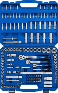 Универсальный набор инструмента, 151 предм., (1/2"+ 3/8"+ 1/4"), ЗУБР А-151 27637-H150_z01