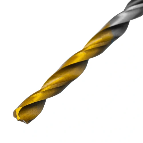 Сверло спиральное по металлу 3,2 x 65мм, Р6М5, Golden Tip, многогранная заточка, 2шт. Denzel 718269 — фото 3
