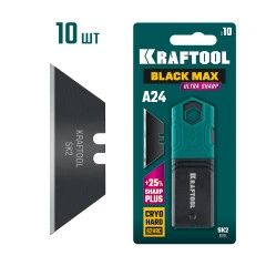 Трапециевидные лезвия, 10 шт, KRAFTOOL BlackMax-A24 09624-S10