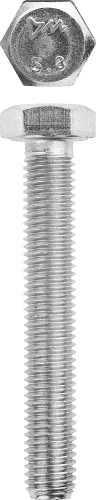 Болт, кл. пр. 5.8, M12 х 70 мм, цинк, 5 кг, ЗУБР ГОСТ 7798-70 303080-12-070 — фото 1