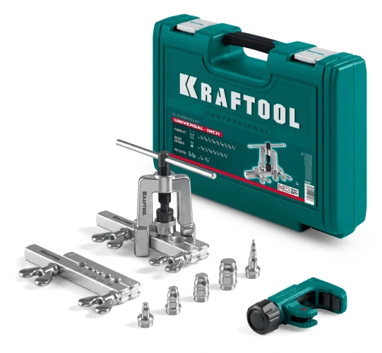 Набор для развальцовки и резки, KRAFTOOL Universal-INCH 1/8 - 3/4" 23607 — фото 1