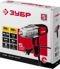 Ударный гайковерт, 300 Н·м, 350 Вт, ЗУБР ГС-300