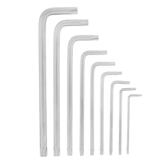 Набор ключей имбусовых Torx, 9 шт, T10-T50, CrV, удлиненных, с сатиновым покрытием Matrix 12306