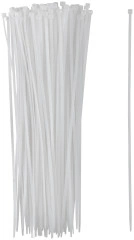 Хомуты нейлоновые для проводов, белые 100 шт., 3,6х300 мм FIT 60371