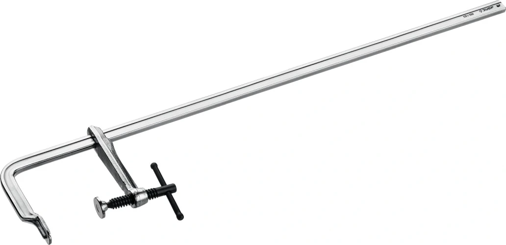 Цельнокованая струбцина, F, 1000 х 120 мм, ЗУБР КС-1000/120 32157-120-1000 — фото 1