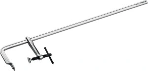Цельнокованая струбцина, F, 1000 х 120 мм, ЗУБР КС-1000/120 32157-120-1000
