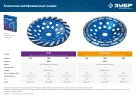 Сегментная алмазная шлифовальная чашка, d 230 мм, ЗУБР Турбо 33370-230_z01 — фото 5