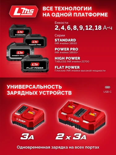 Бесщеточная ударная дрель-шуруповерт, 20 В, 165 Н·м, без АКБ (LMS), ЗУБР ДБУ-165 — фото 8