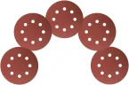 Круги шлифовальные с отверстиями (липучка), алюминий-оксидные, 125 мм, 5 шт. Р 120 FIT 39666 — фото 5