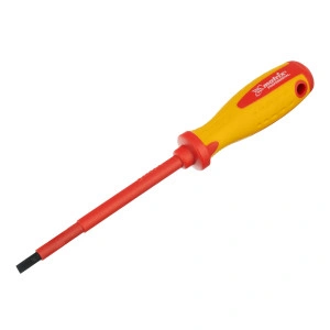 Отвертка Insulated, SL5.5 x 125 мм, CrMo, до 1000 В, двухкомпонентная рукоятка Matrix 12918