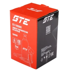 Домкрат бутылочный 10т 180-430мм GTE-TH910001
