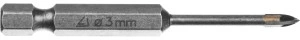 Сверло по стеклу и кафелю, 3 мм, 4х кромка, HEX 1/4, STAYER 2985-03_z01