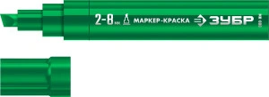 МК-800 зеленый, 2-8 мм клиновидный маркер-краска, ЗУБР 06327-4