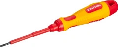 Высоковольтная отвертка, SL2.5 х 75 мм, KRAFTOOL 250083-2.5-075