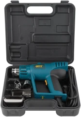 Фен технический 2000 Вт; 250/500 °C; 250/550 л/мин; рез. накл.; кейс FIT 80608