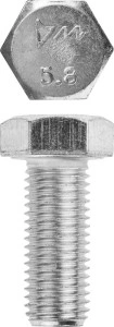 Болт, кл. пр. 5.8, M16 х 40 мм, цинк, 5 кг, ЗУБР ГОСТ 7798-70 303080-16-040
