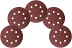 Круги шлифовальные с отверстиями (липучка), алюминий-оксидные, 125 мм, 5 шт. Р 180 FIT 39668 — фото 5