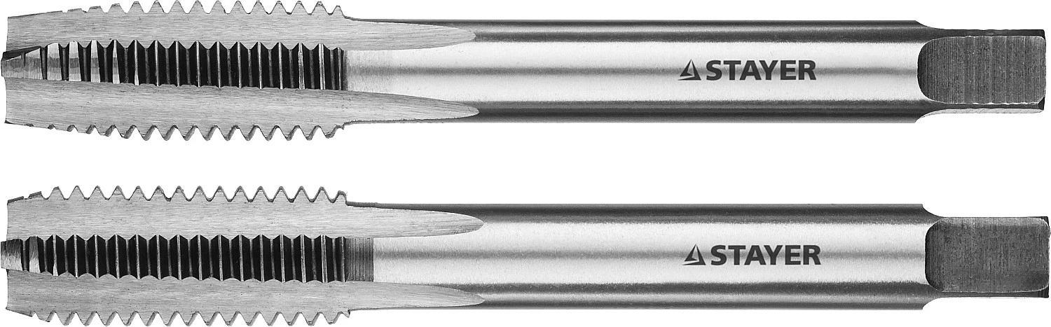 Комплект метчиков, 2 шт, STAYER M12 х 1.5 28025-12-1.5-H2 — фото 1