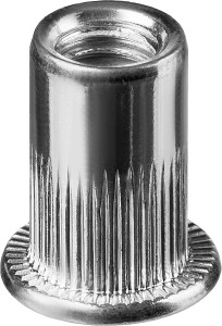 Резьбовые заклепки стальные с насечками, М10, 150 шт, KRAFTOOL Nut-S 311707-10