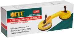 Стеклодомкрат пластиковый двойной, грузоподъемность 85 кг FIT 16960