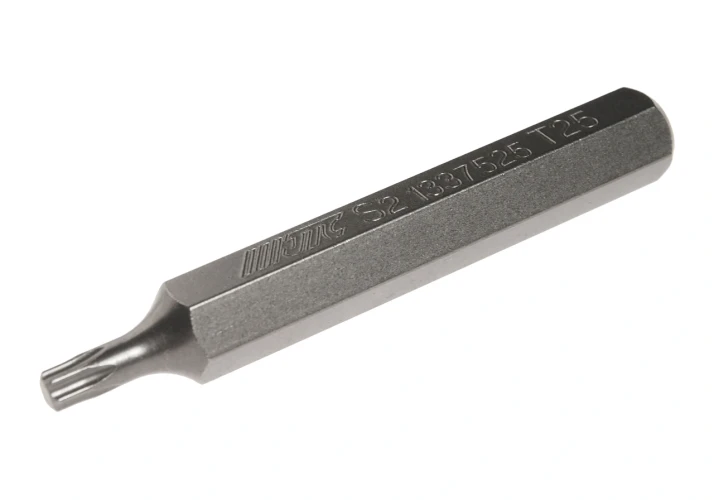 Бита TORX Т25х75мм 10мм удлиненная S2 JTC-1337525 — фото 1