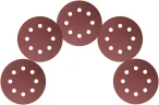 Круги шлифовальные с отверстиями (липучка), алюминий-оксидные, 125 мм, 5 шт. Р 240 FIT 39669 — фото 5