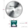 Пильный диск по алюминию, 210 х 30 мм, 64Т, KRAFTOOL Multi Material 36953-210-30 — фото 8