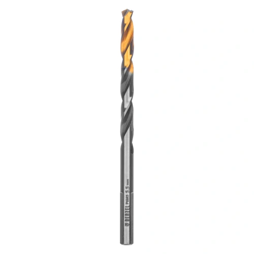 Сверло спиральное по металлу 5,5 x 93мм, Р6М5, Golden Tip, многогранная заточка Denzel 718277 — фото 2