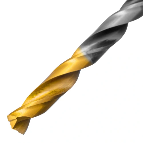 Сверло спиральное по металлу 5,5 x 93мм, Р6М5, Golden Tip, многогранная заточка Denzel 718277 — фото 3