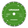 Диск алмазный отрезной сегментный, UNIVERSAL 230 мм, URAGAN 36705-230 — фото 1
