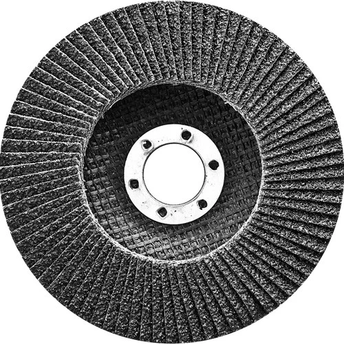 Круг лепестковый торцевой, конический, Р 80, 150 х 22.2 мм Сибртех 74091 — фото 1