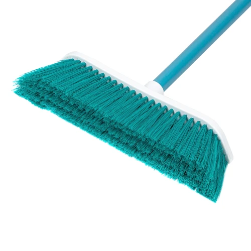 Щетка пластмассовая для подметания пола, 27 см, c черенком, 120 см, бирюзовая щетина, Home Palisad PALISAD Home 935445 — фото 4