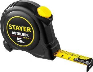 Рулетка с автостопом, 5 м х 19 мм, STAYER AutoLock 2-34126-05-19_z02