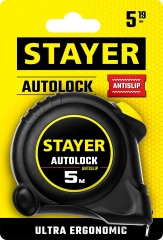 Рулетка с автостопом, 5 м х 19 мм, STAYER AutoLock 2-34126-05-19_z02