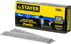 Гвозди тип 300 (47/J/F), 25 мм, калибр 18GA. 5000 шт., STAYER 31530-25