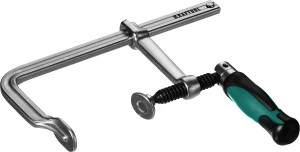 Цельнокованая струбцина F, 100 х 200 мм, KRAFTOOL Forge FF-200/100 32014-100-200
