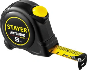 Рулетка с автостопом, 5 м х 25 мм, STAYER AutoLock 2-34126-05-25_z02