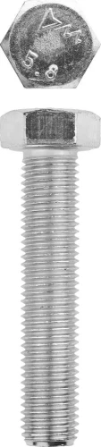 Болт, кл. пр. 5.8, M16 х 80 мм, цинк, 5 кг, ЗУБР ГОСТ 7798-70 303080-16-080 — фото 1