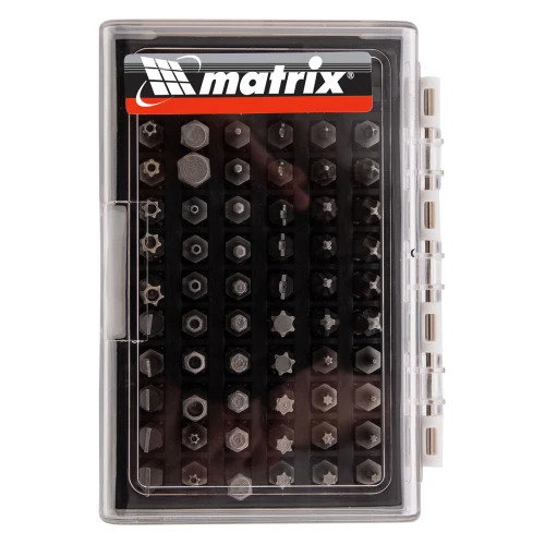 Набор бит с магнитным держателем, CrV, 61 шт. Matrix 11387 — фото 2