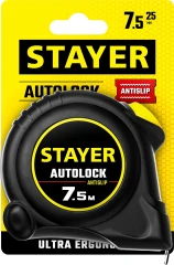 Рулетка с автостопом, 7.5 м х 25 мм, STAYER AutoLock 2-34126-07-25_z02