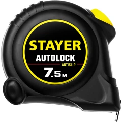 Рулетка с автостопом, 7.5 м х 25 мм, STAYER AutoLock 2-34126-07-25_z02