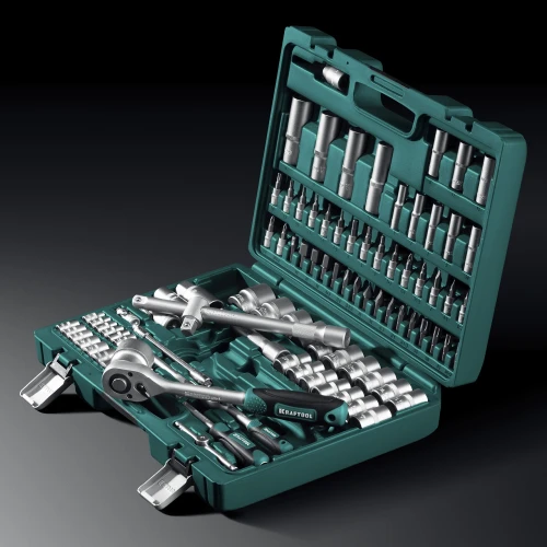Универсальный набор инструмента, 94 предм., (1/2"+1/4"), KRAFTOOL X-Drive 94 27883-H95_z03 — фото 12