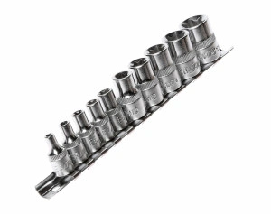 Набор головок торцевых 1/4"-3/8" TORX Е4-Е18 10 предметов JTC-3901