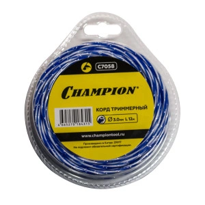 Леска для триммера Sky-cutter 3.0мм* 12м (витой квадрат) Champion C7058