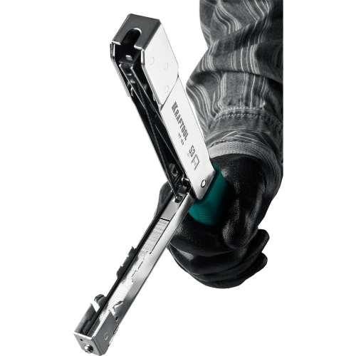 Высокоскоростной стальной скобозабиватель, тип 53 (A/10/JT21) 23GA (6 - 10 мм), KRAFTOOL HAMMER TACKER 3153 — фото 5
