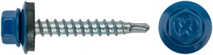 Шурупы кровельные со сверлом 4.8 х 32 RAL 5005 синий 100 шт. Фасовка XВАТ 23564-0