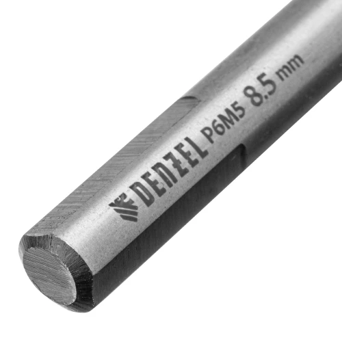 Сверло спиральное по металлу 8,5 x 117мм, Р6М5, Golden Tip, многогранная заточка Denzel 718283 — фото 4