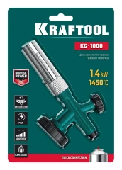 Газовая горелка на баллон, KRAFTOOL KG-1000 цельнометаллическая с пьезоподжигом 55514
